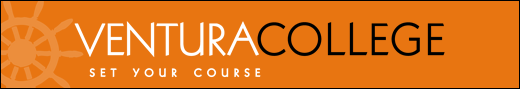 Ventura College 'Set Your Course' logo